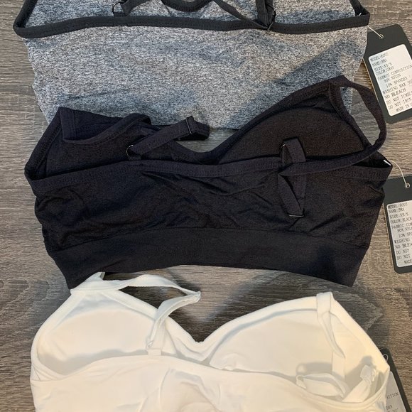 PACK OF 3 Women Low Impact Sport Bra Wirefree - Picture 9 of 10